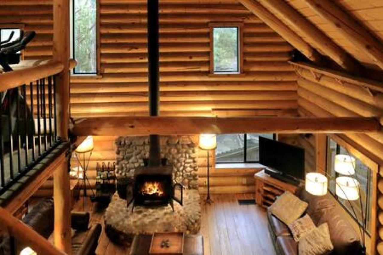 Eagles Nest - Natural Log Cabin With Guest House Idyllwild Exterior photo